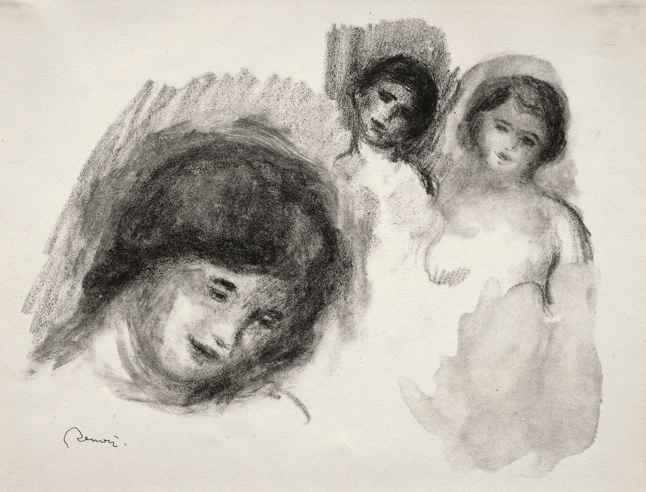 La Pierre aux trois croquis - Pierre Auguste Renoir
