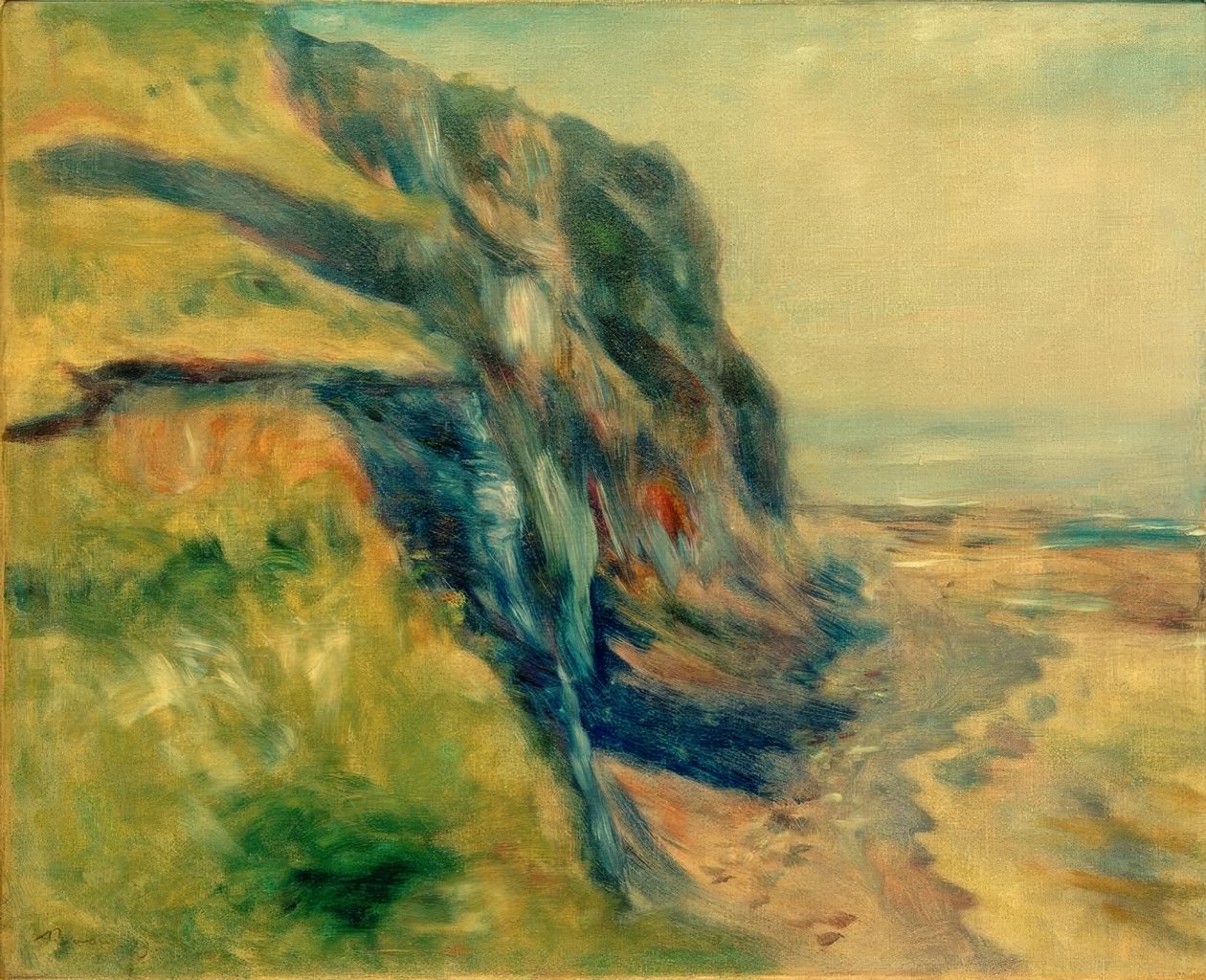 La côte près de Dieppe - Pierre Auguste Renoir