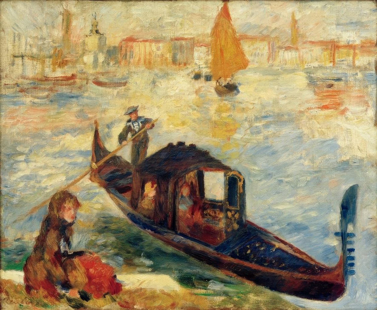 Le Grand Canal, Venise (Gondole) - Pierre Auguste Renoir