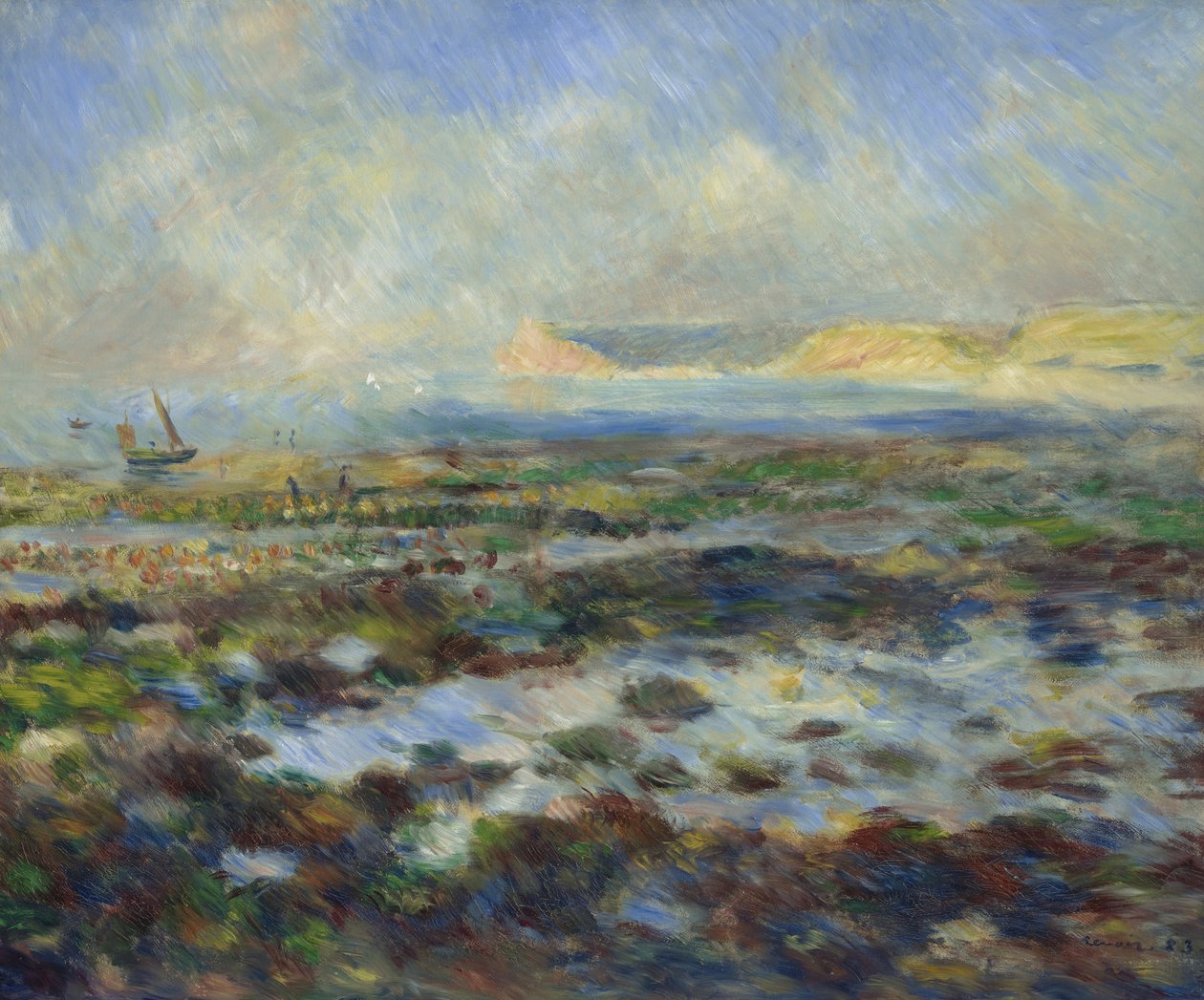 Marée basse, Yport, 1883 - Pierre Auguste Renoir
