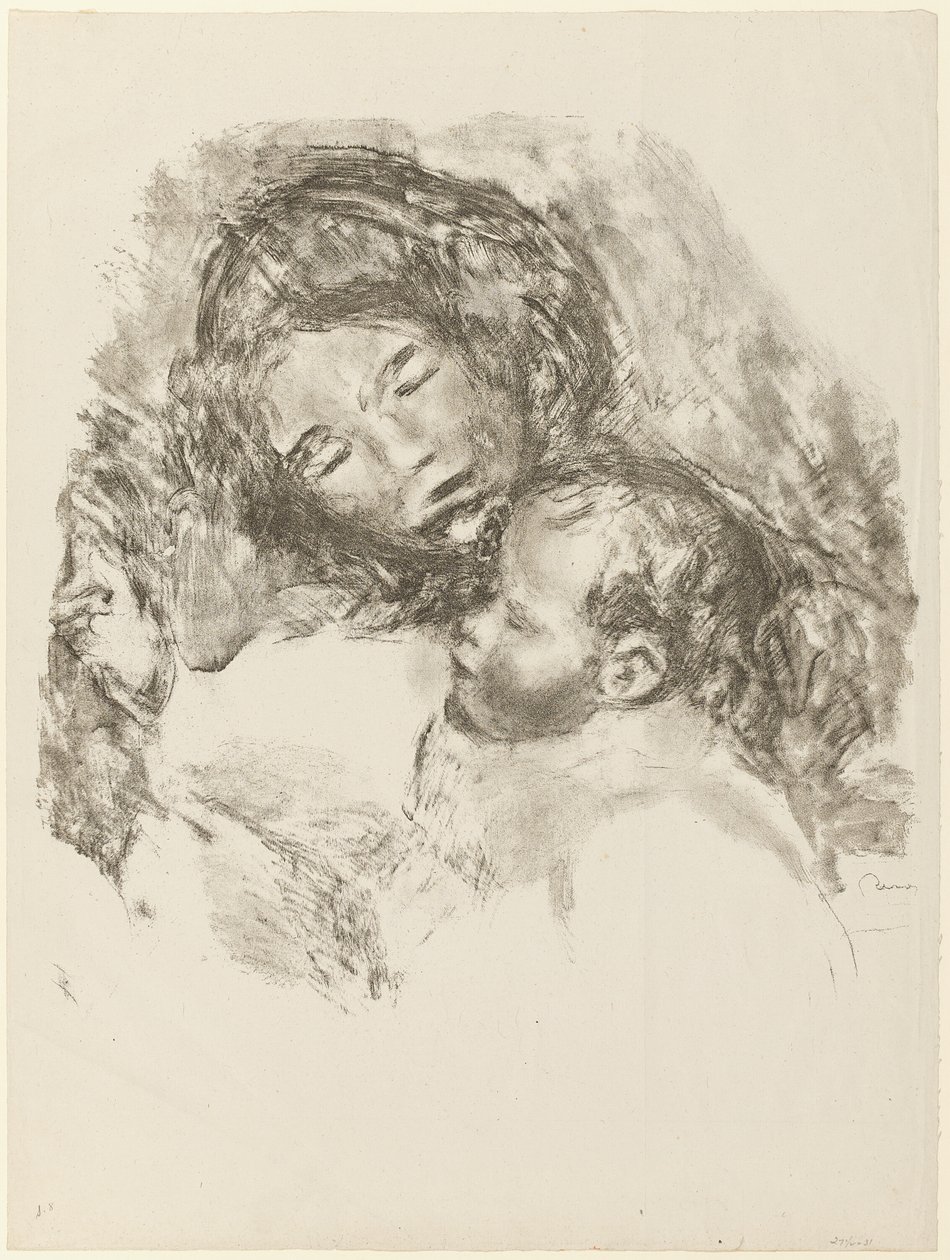 Maternité, grande plaque - Pierre Auguste Renoir