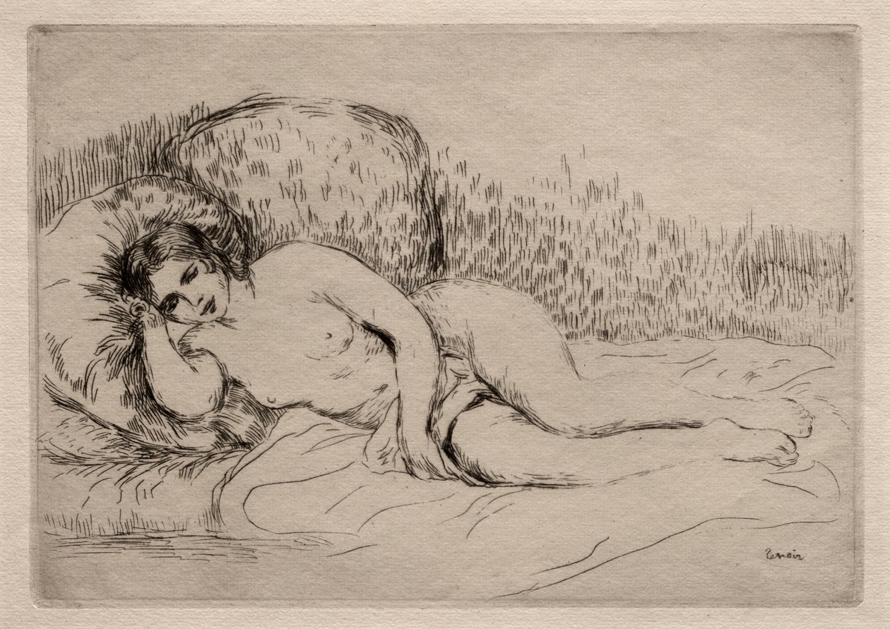 Femme nue couchée - Pierre Auguste Renoir