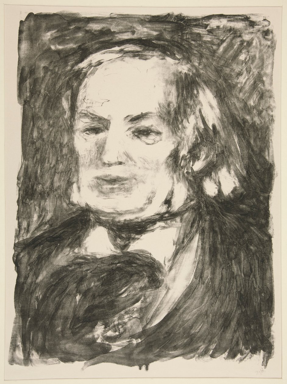 Portrait de Richard Wagner - Pierre Auguste Renoir