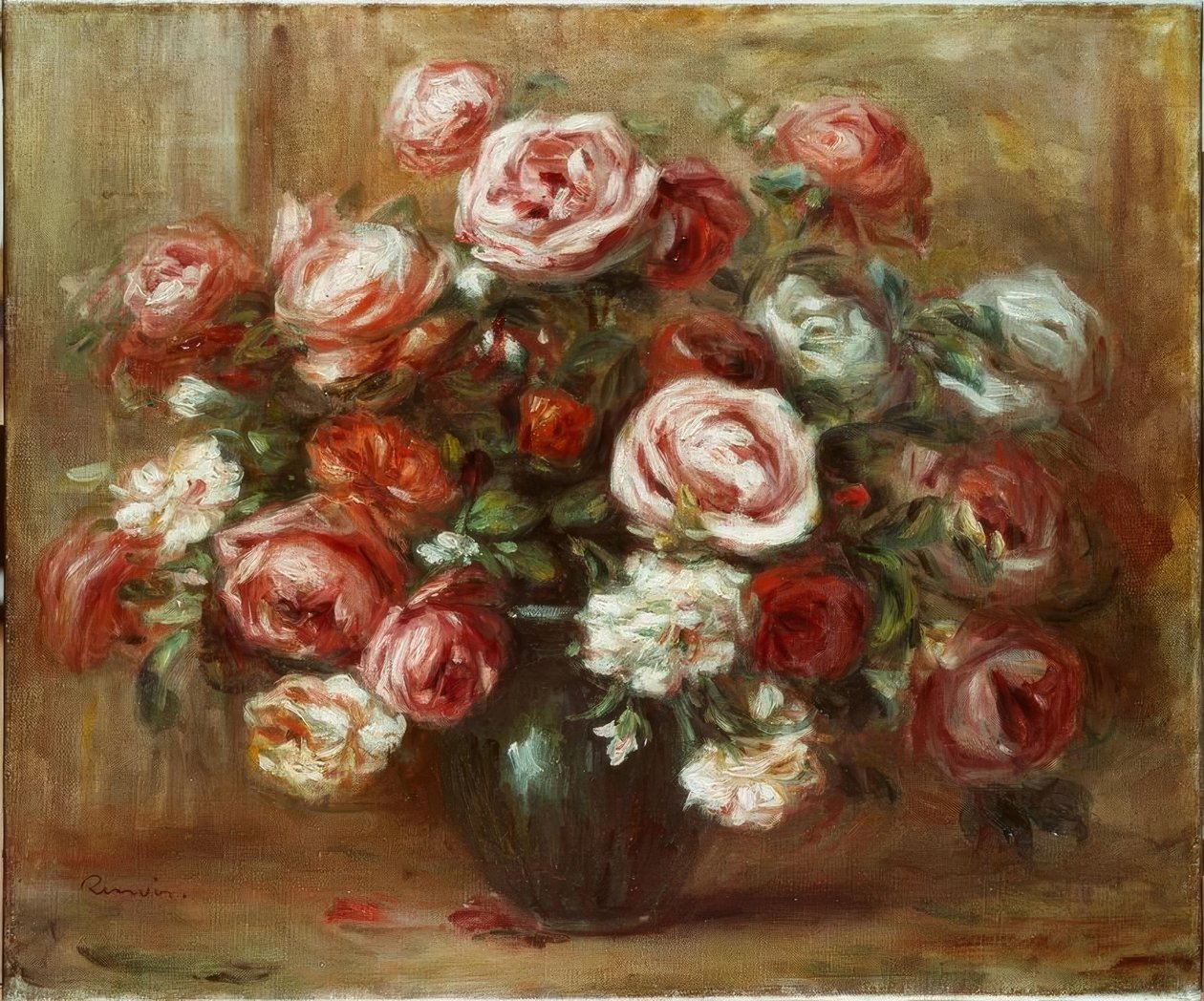 Nature morte aux roses - Pierre Auguste Renoir