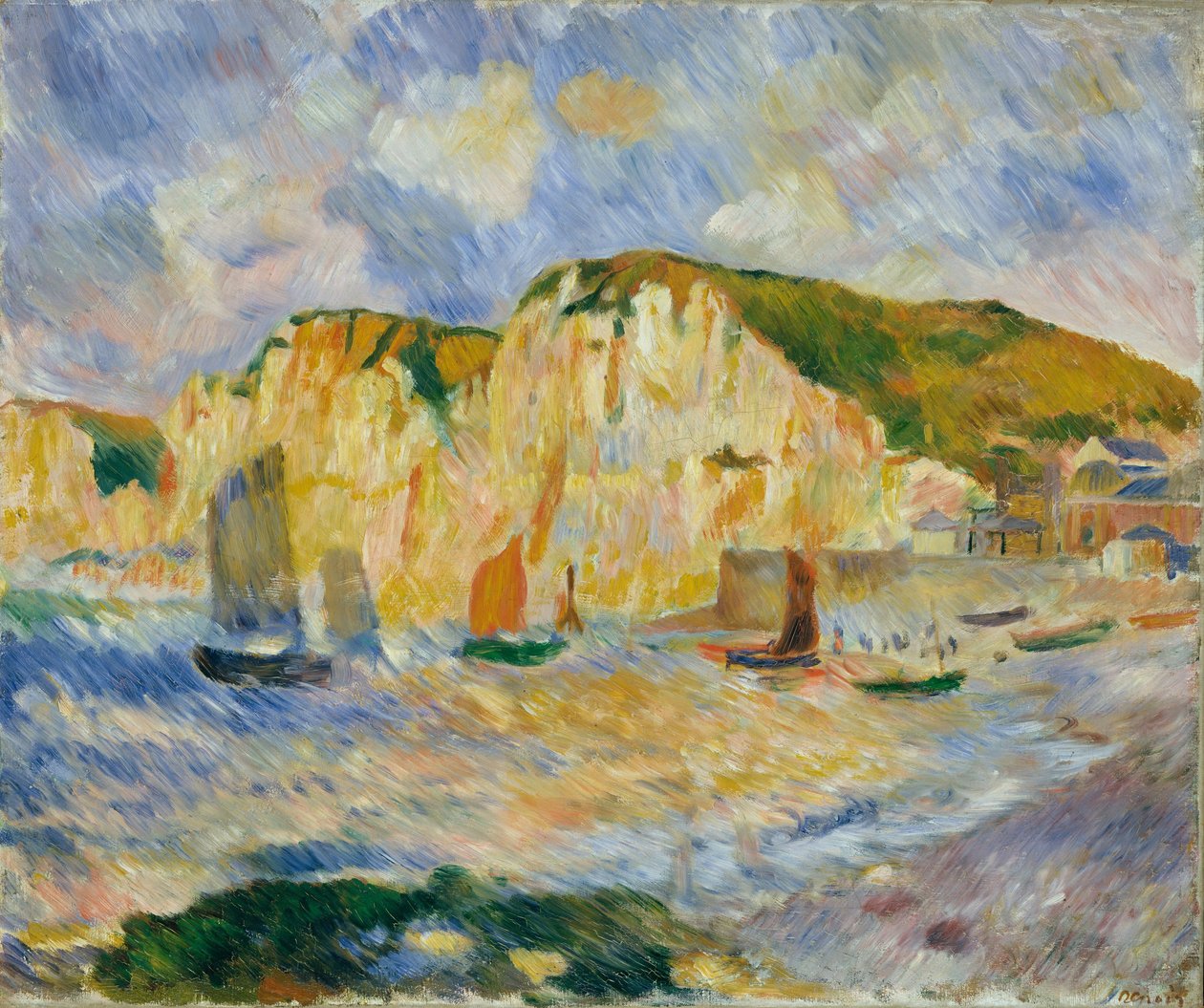 Mer et falaises, vers 1885 - Pierre Auguste Renoir