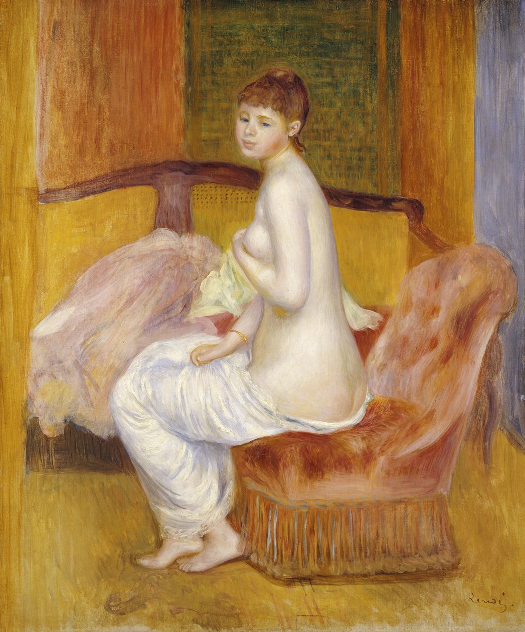 Nu assis, reposant, 1885 - Pierre Auguste Renoir