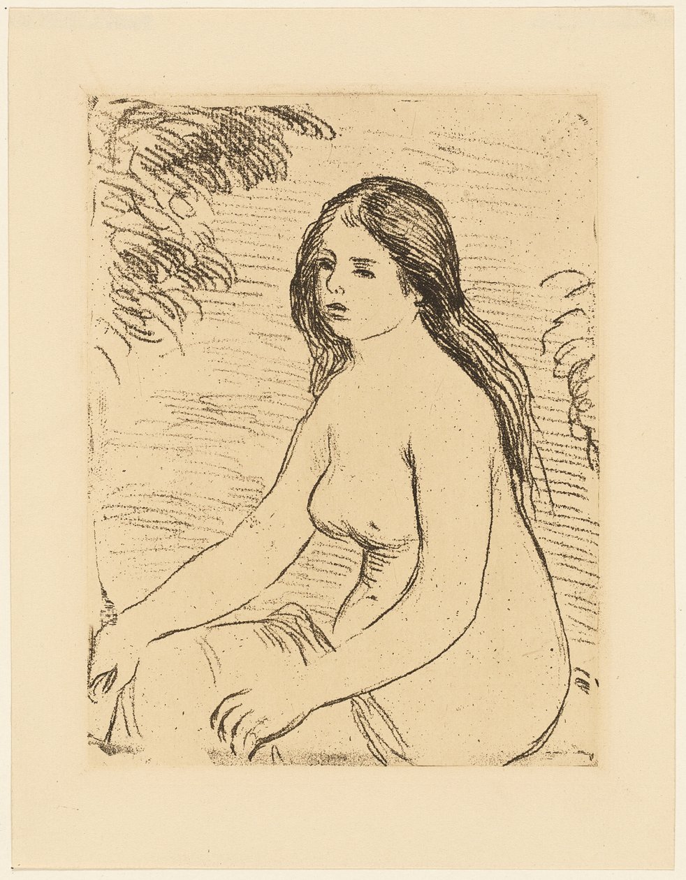 Femme nue assise - Pierre Auguste Renoir