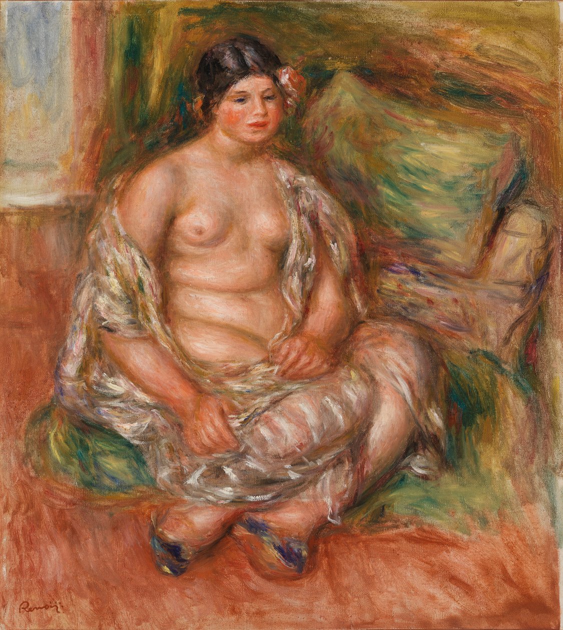 Odalisque assise - Pierre Auguste Renoir