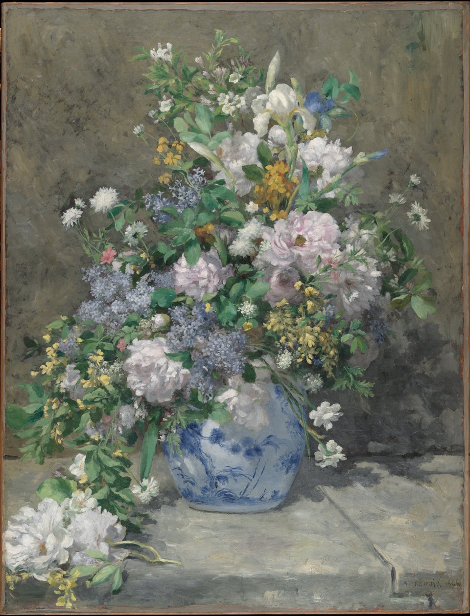 Bouquet de printemps, 1866 - Pierre Auguste Renoir