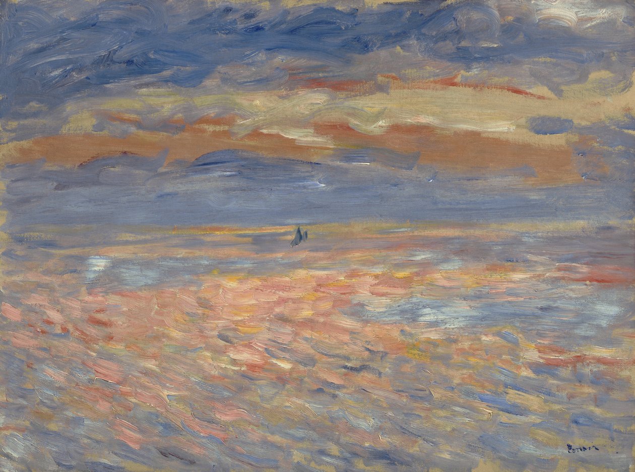 Coucher de soleil - Pierre Auguste Renoir