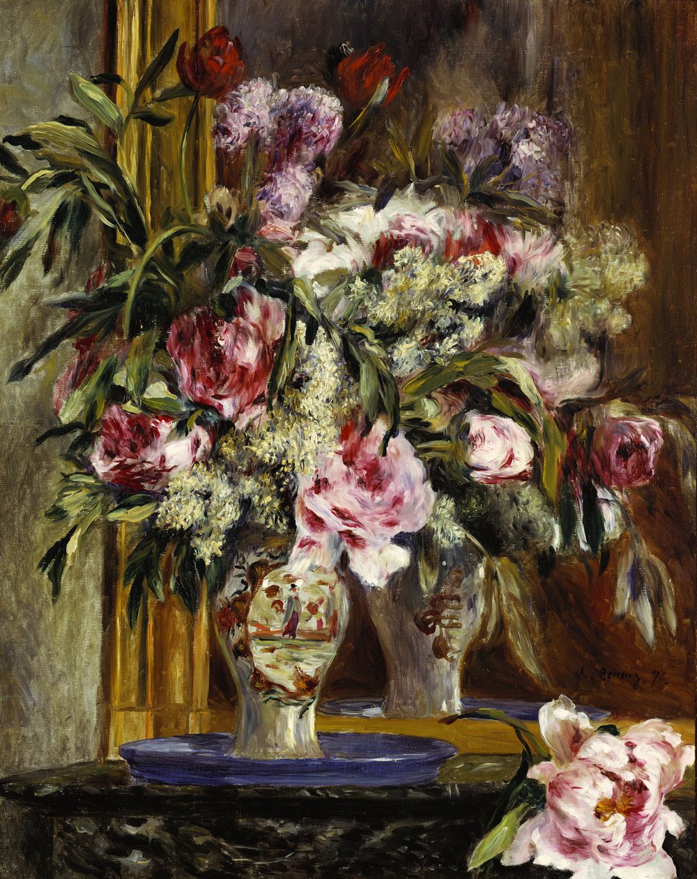 Vase de fleurs, 1871 - Pierre Auguste Renoir