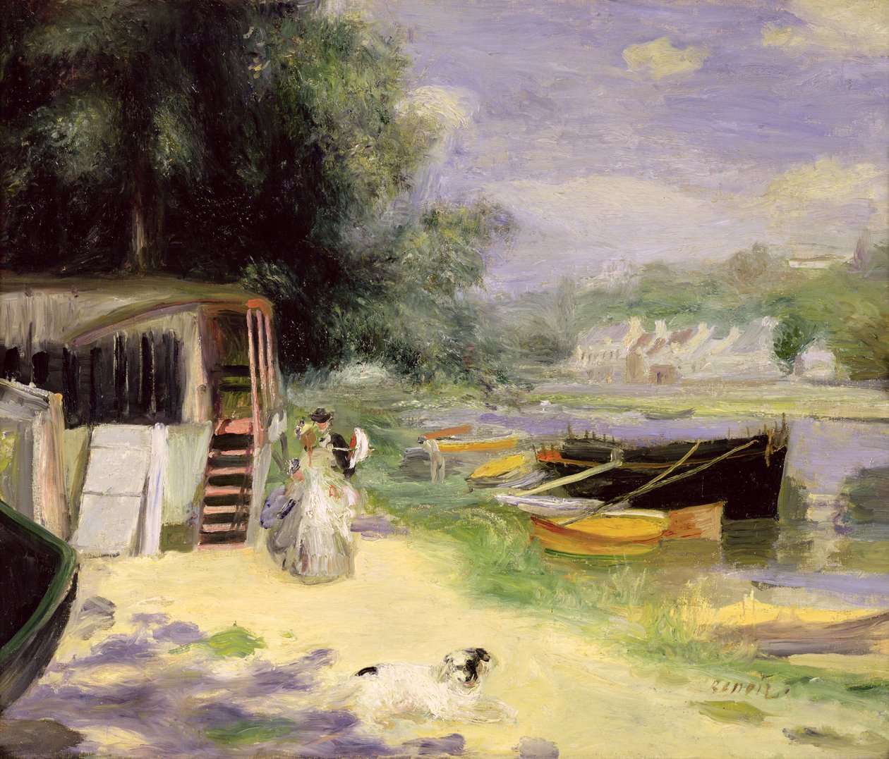 Vue de Bougival - Pierre Auguste Renoir