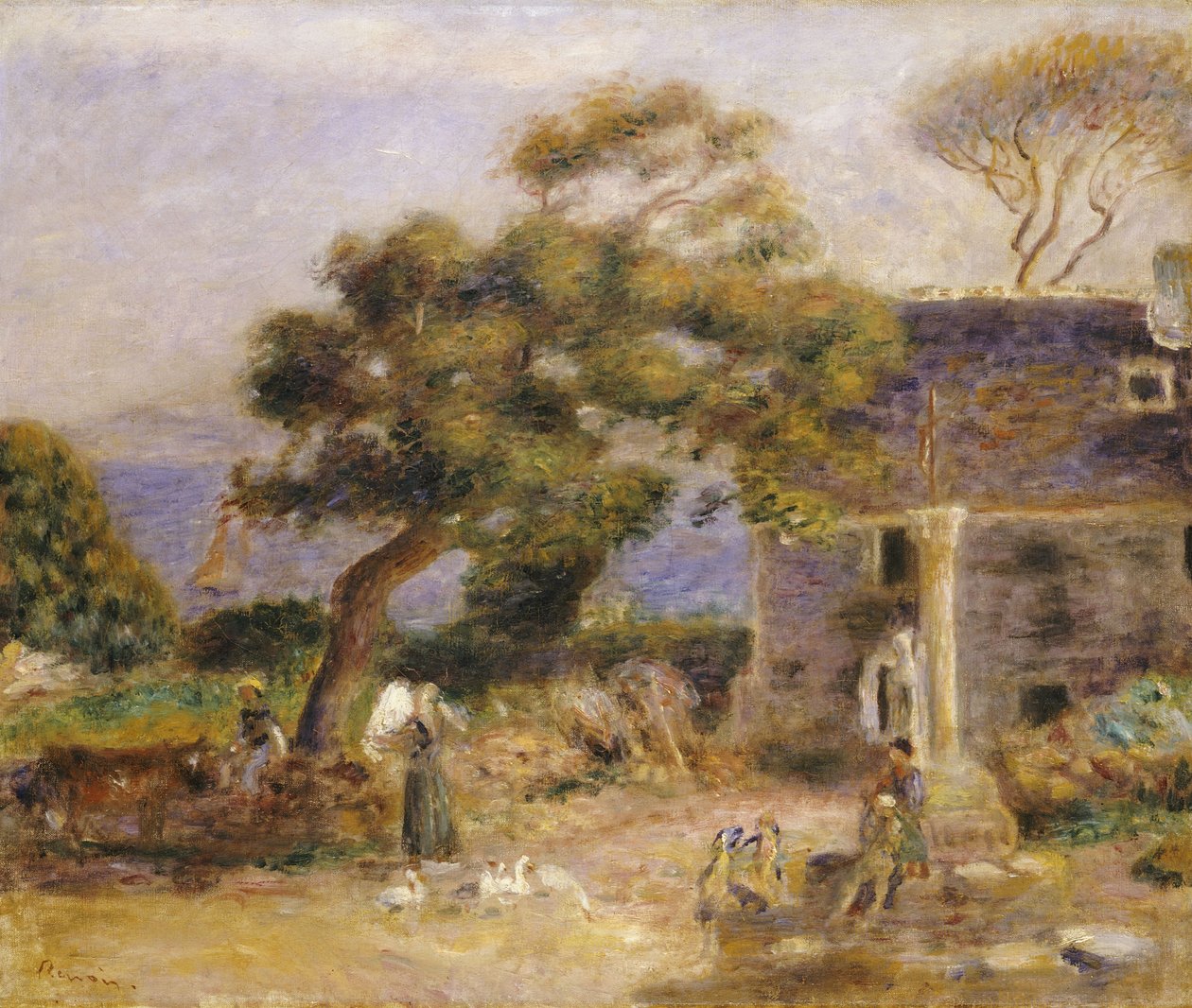 Vue de Tréboul, vers 1895 - Pierre Auguste Renoir