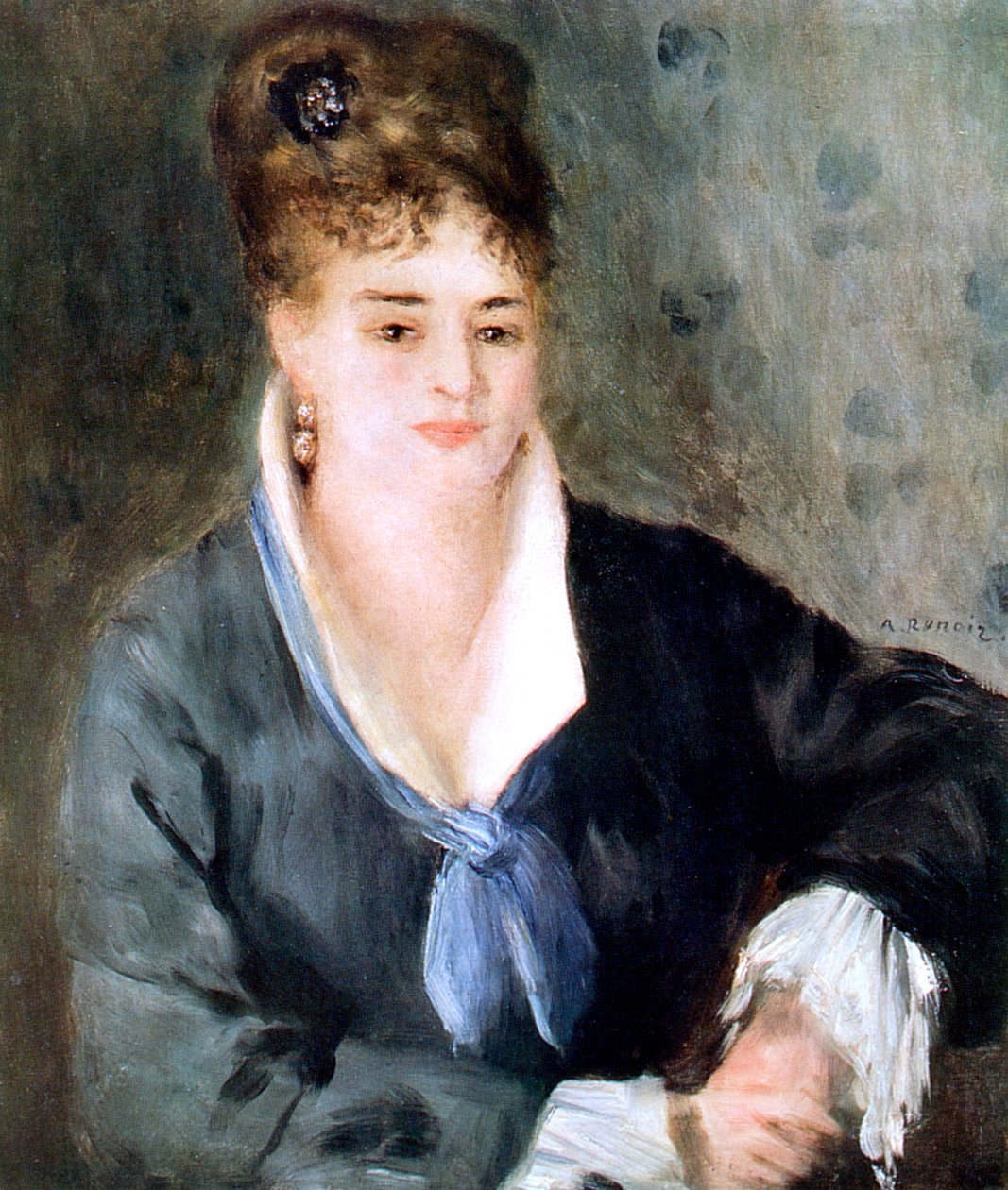 Femme en noir, 1876 - Pierre Auguste Renoir
