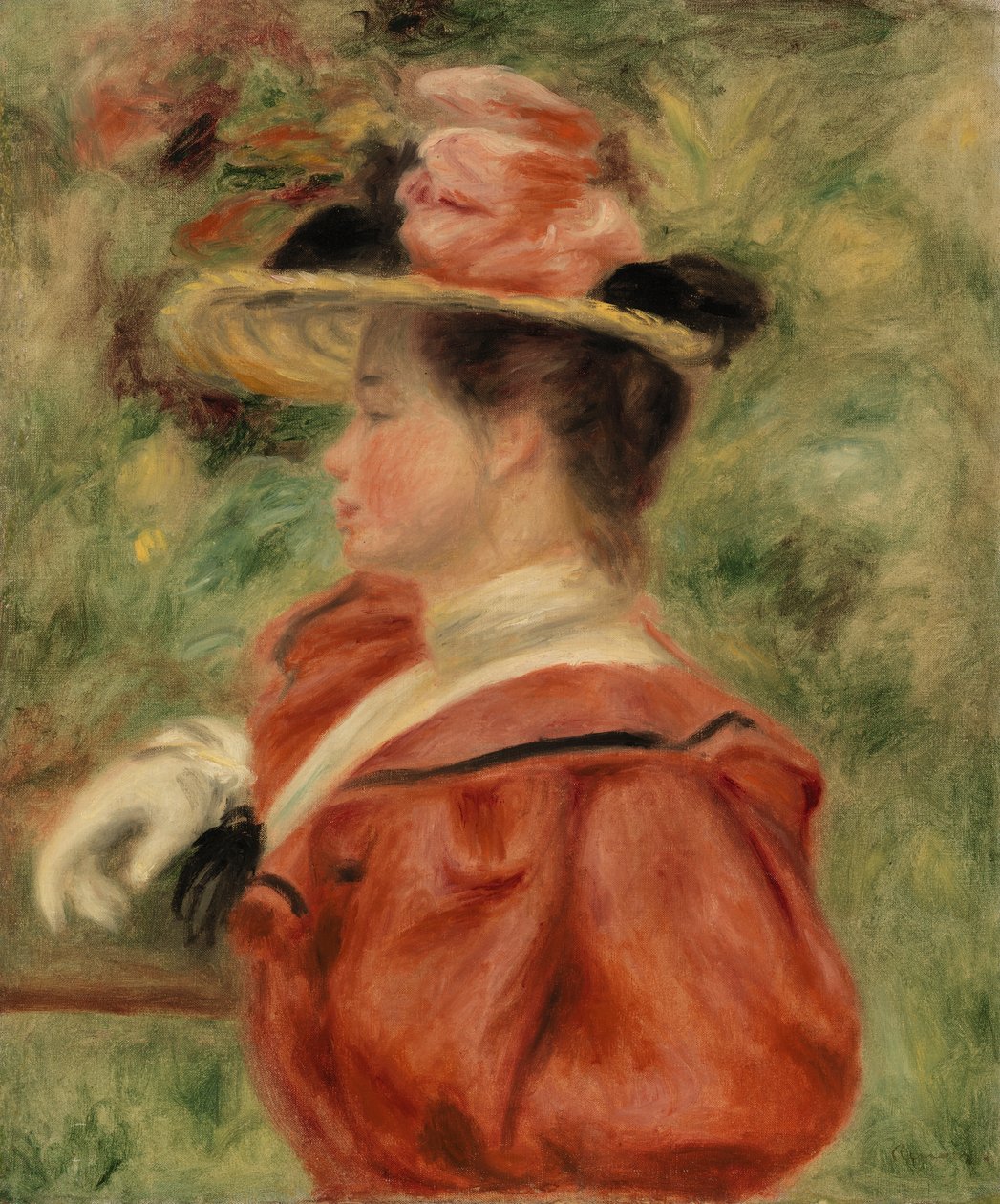 Femme au gant - Pierre Auguste Renoir