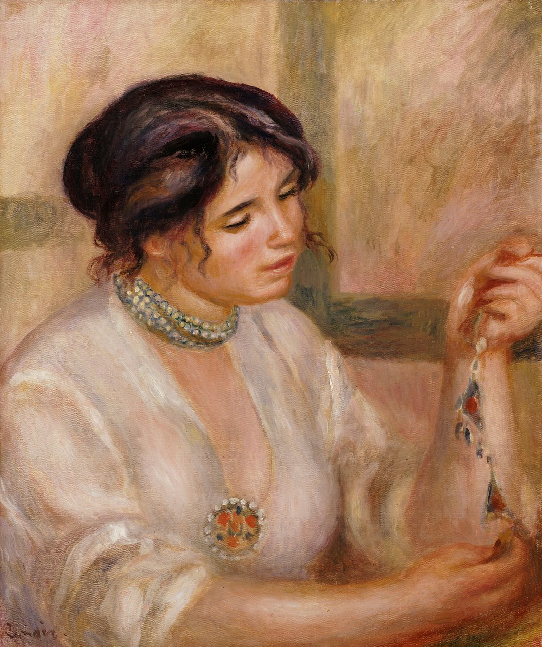 Femme avec un collier - Pierre Auguste Renoir