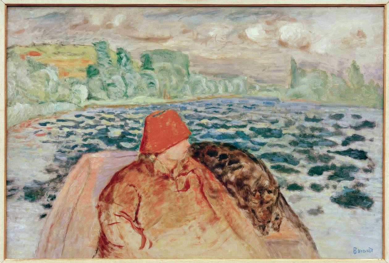 En canot - Pierre Bonnard