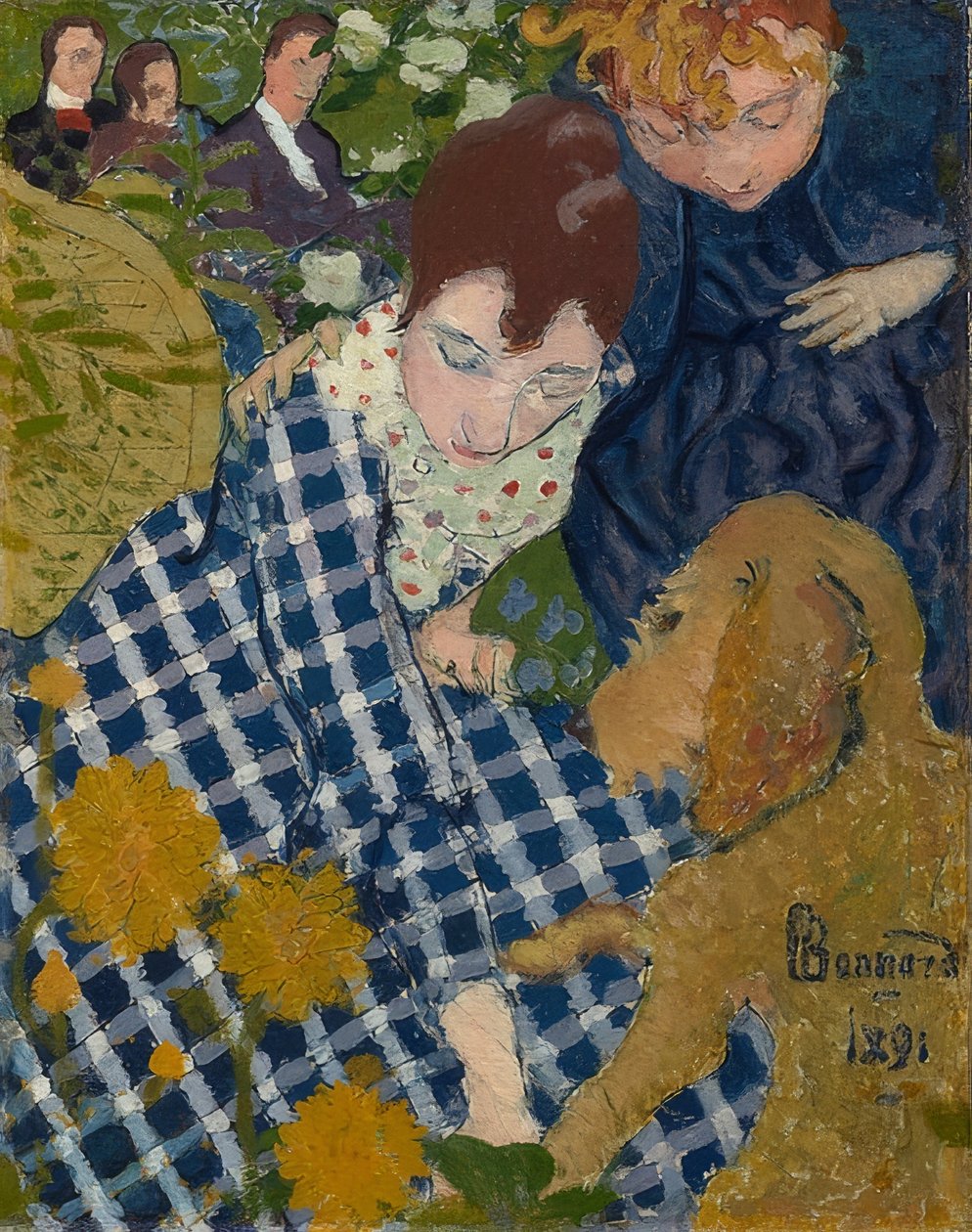 Femme avec chien. 1891 - Pierre Bonnard
