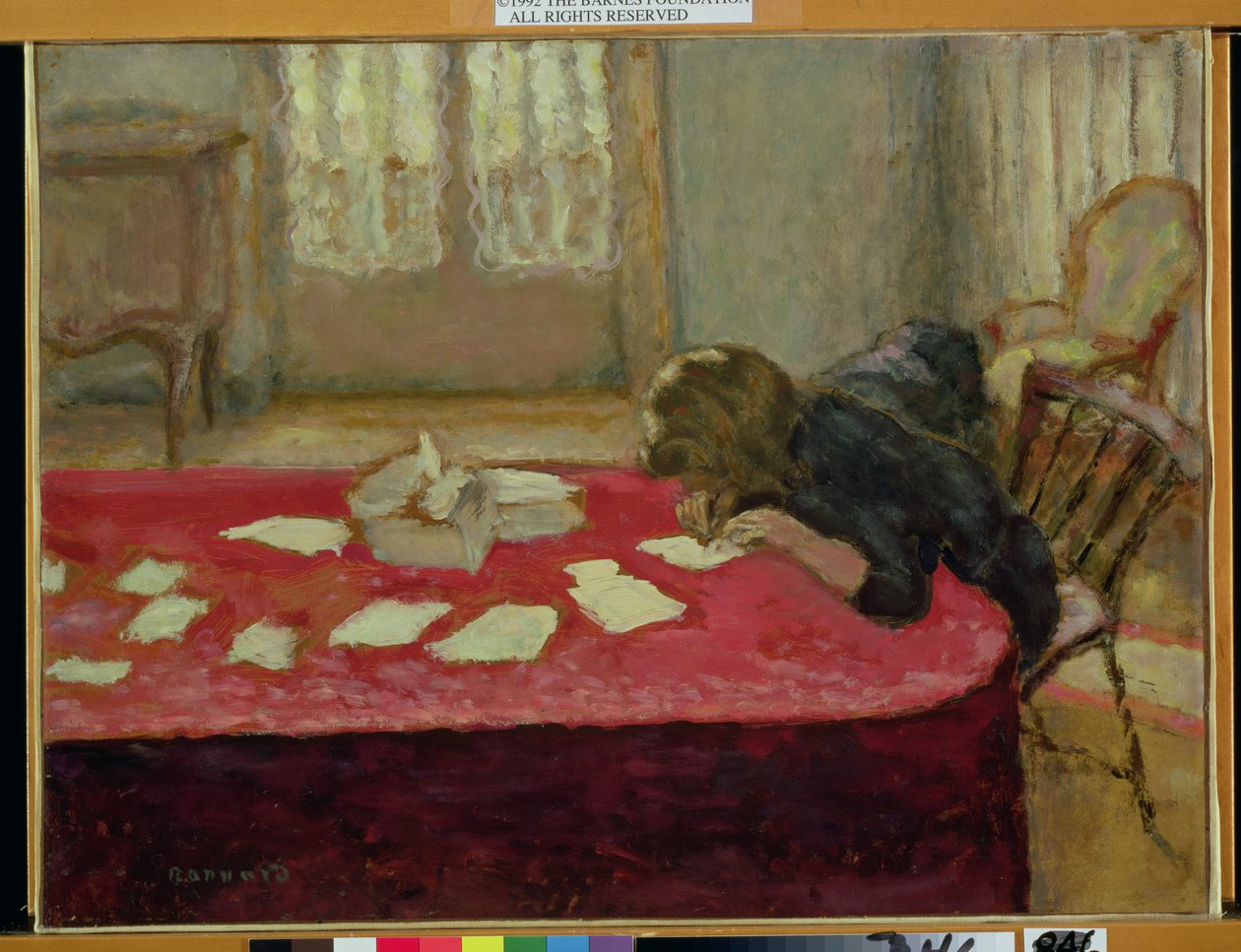 Fille écrivant - Pierre Bonnard