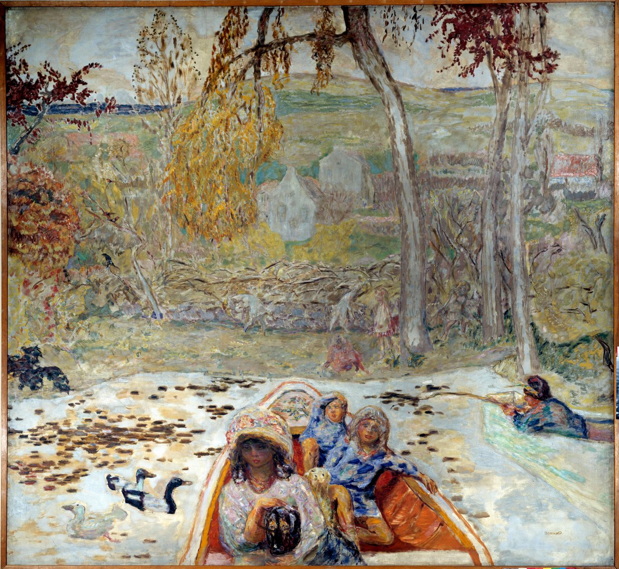 Dans un bateau - Pierre Bonnard