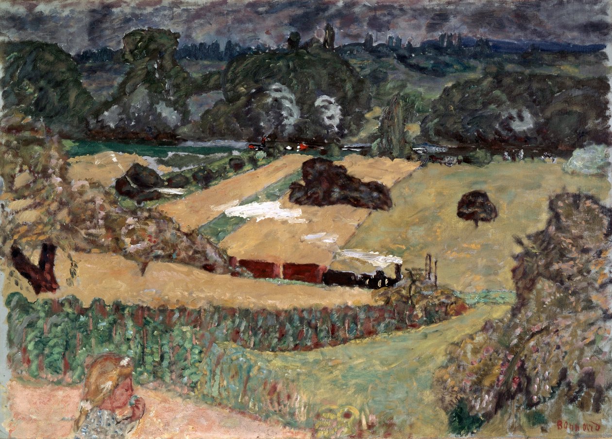 Paysage avec train de marchandises, 1909 - Pierre Bonnard
