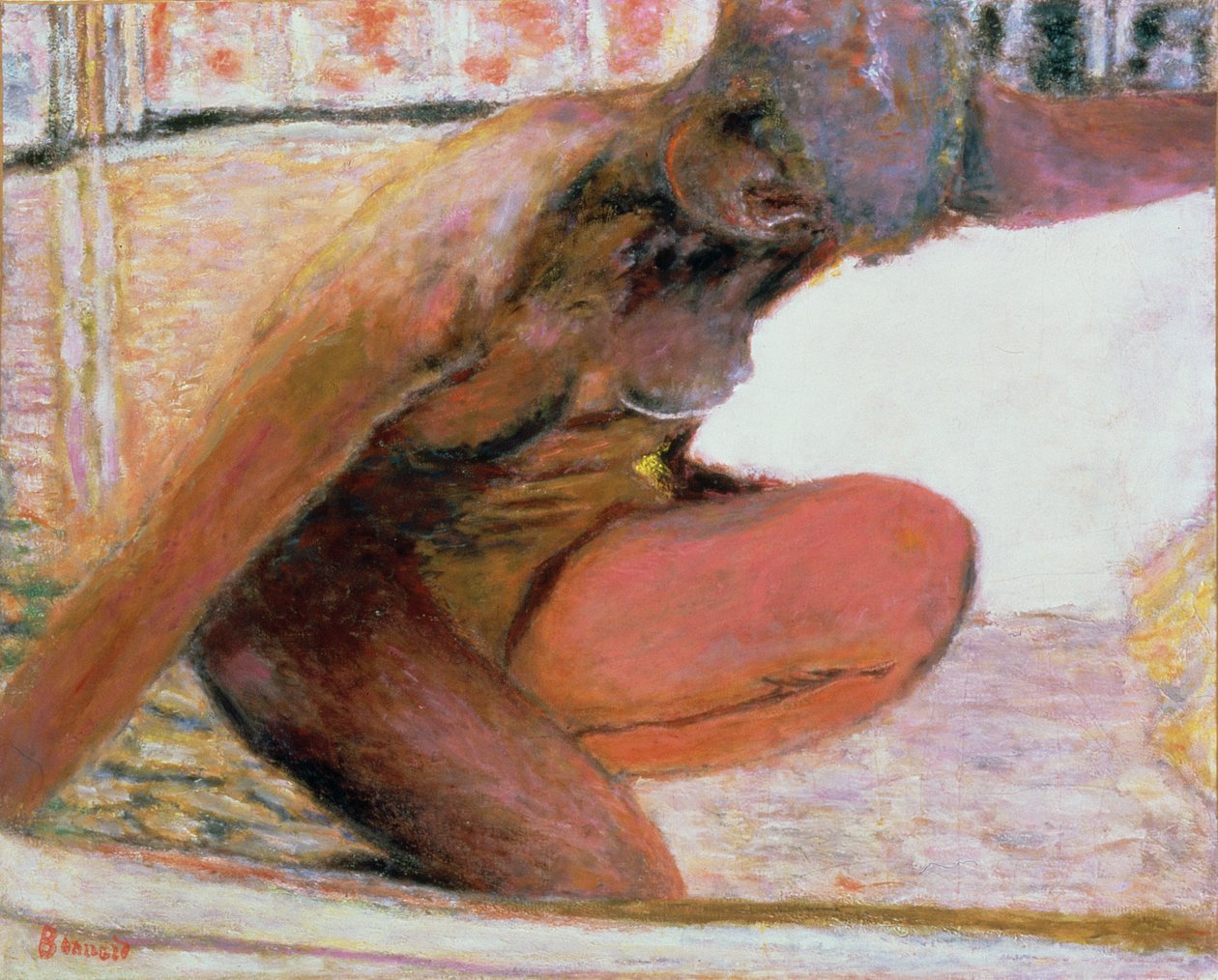Nu accroupi dans le bain, 1940 - Pierre Bonnard
