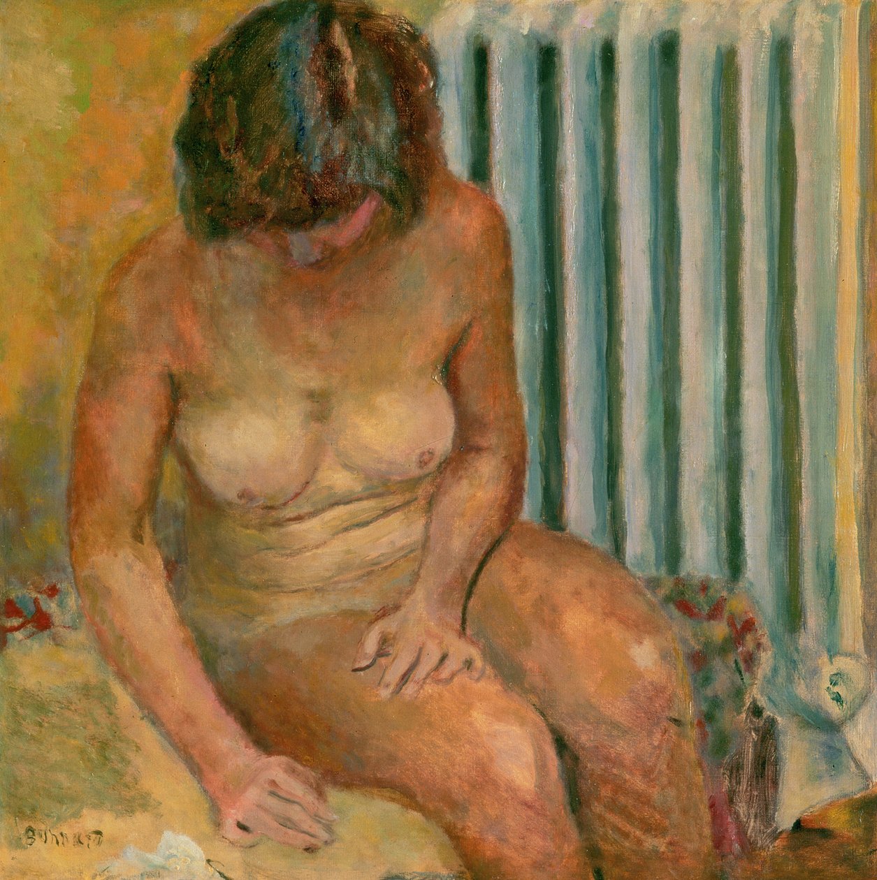 Nu près du radiateur, 1928 - Pierre Bonnard