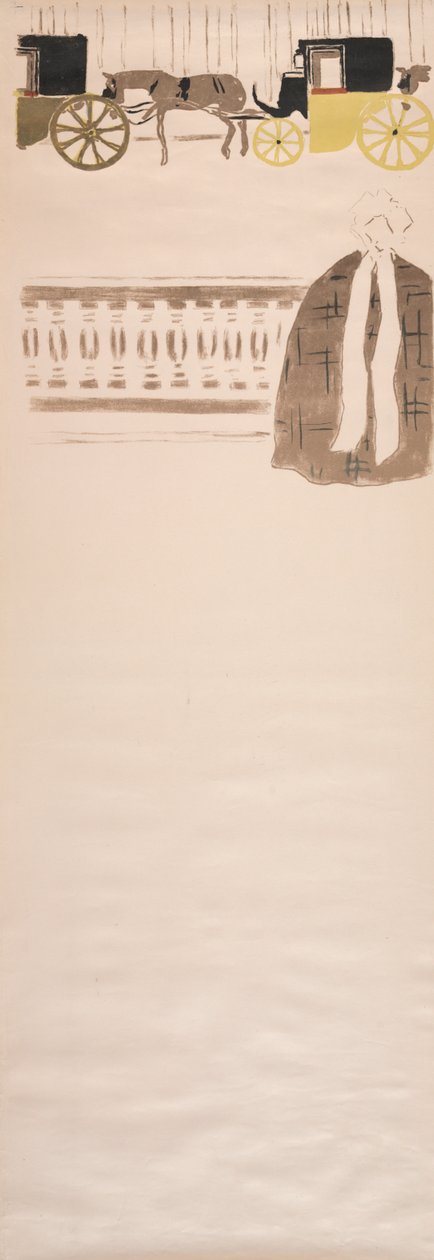 Promenade des nourrices, frise de carrosses - Pierre Bonnard