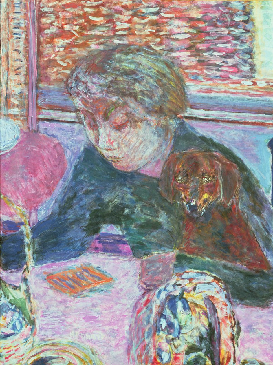 Portrait avec un chien, 1940 - Pierre Bonnard