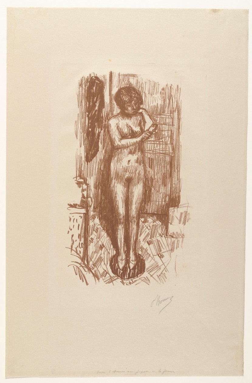 Femme nue assise se lavant - Pierre Bonnard