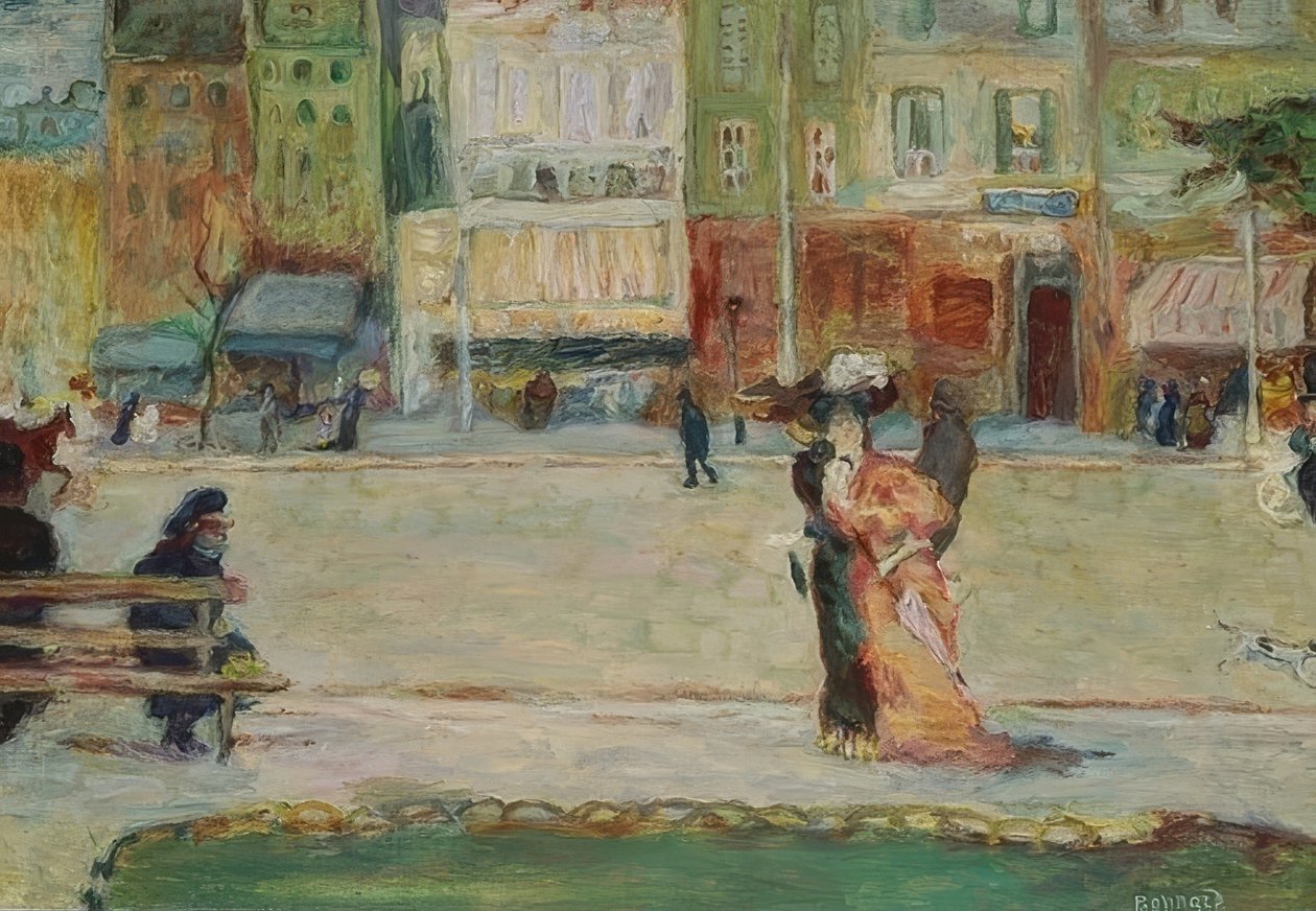 Scène de rue, Avenue Clichy, Paris - Pierre Bonnard
