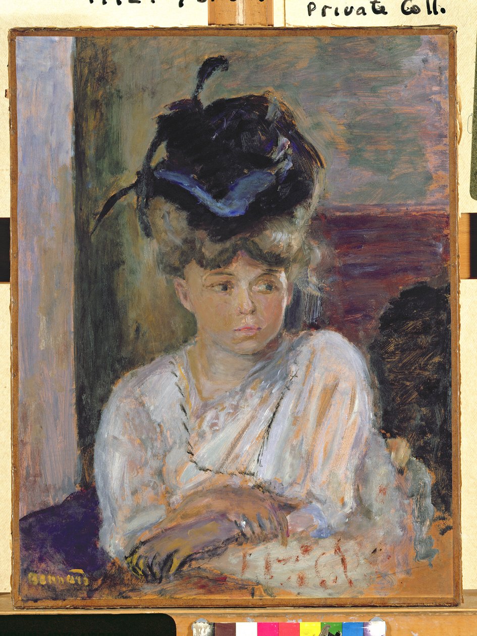 Le chapeau à ruban bleu, 1912 - Pierre Bonnard