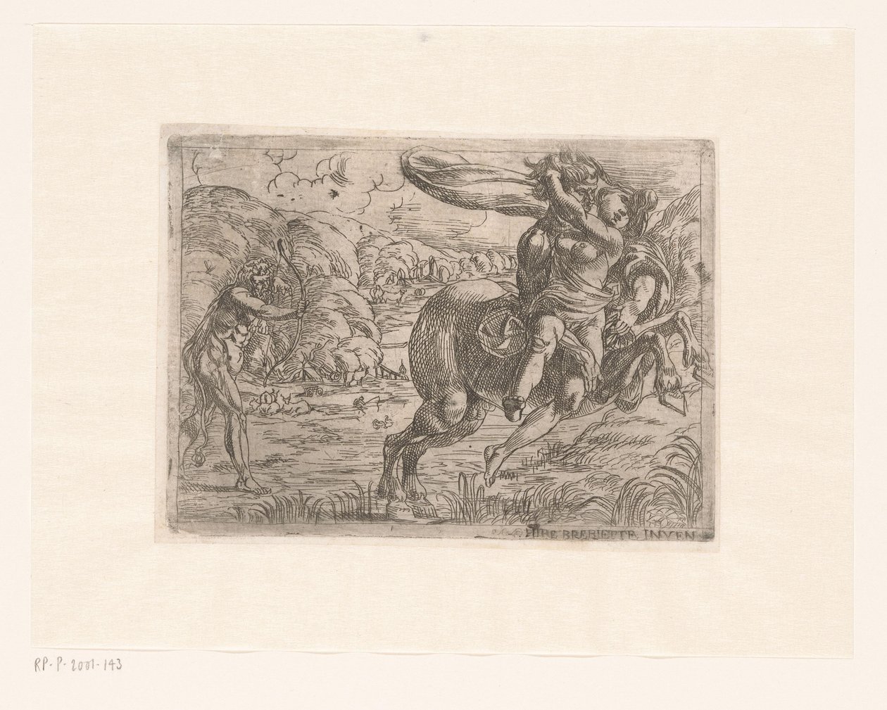 Hercule sauve Déjanire de Nessus - Pierre Brebiette