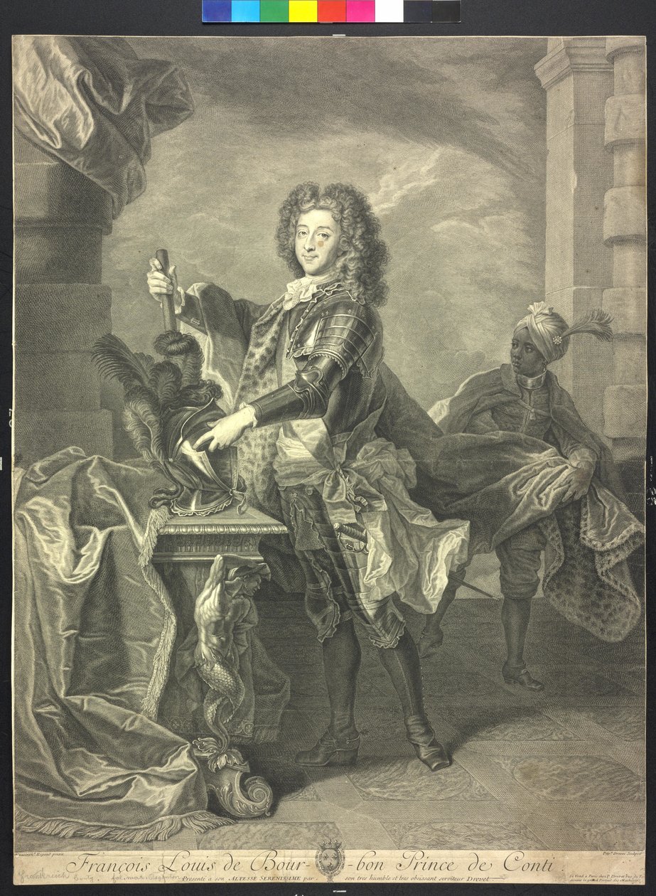 Franz Ludwig Archiduc Conty (gravure) - Pierre Drevet