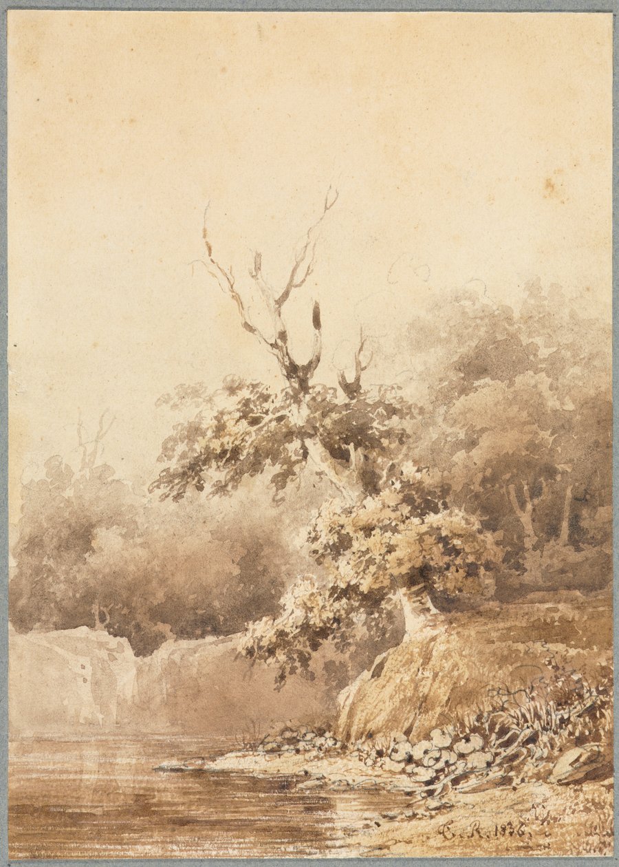 Paysage, 1836 - Pierre Etienne Theodore Rousseau