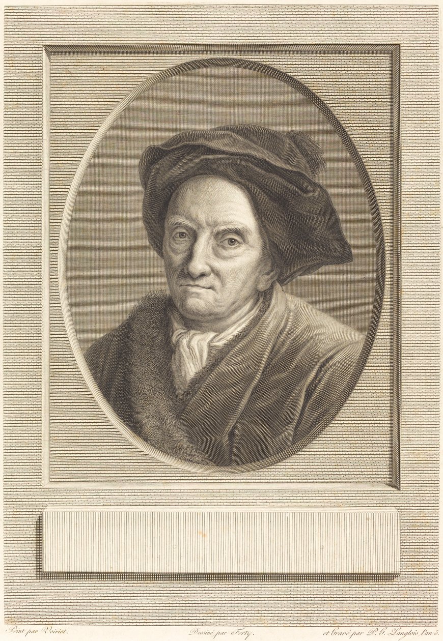 Fontenelle - Pierre Gabriel Langlois after Guillaume Voiriot after Jean Jacques Forty