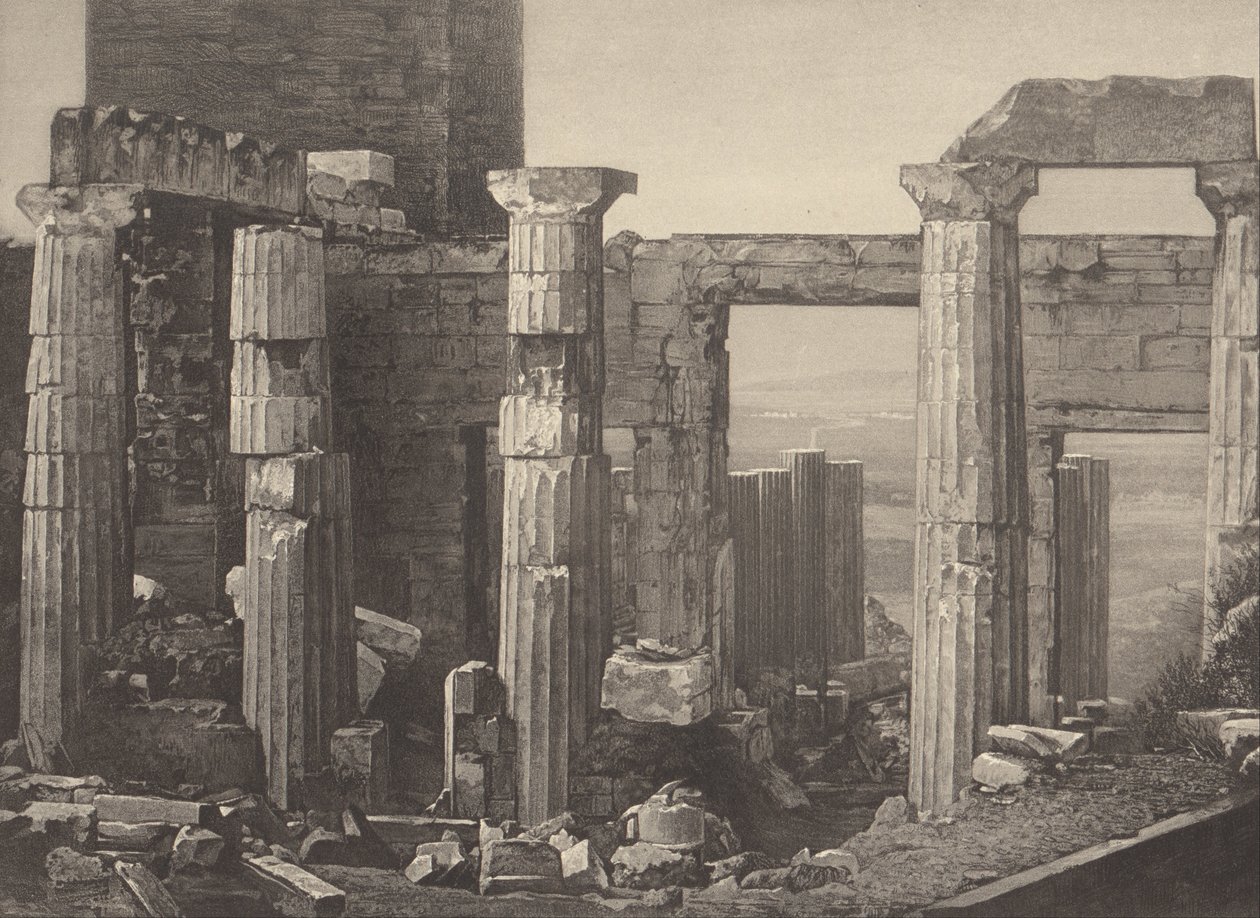 Grèce. Les Propylées à Athènes - Pierre Gustave Joly