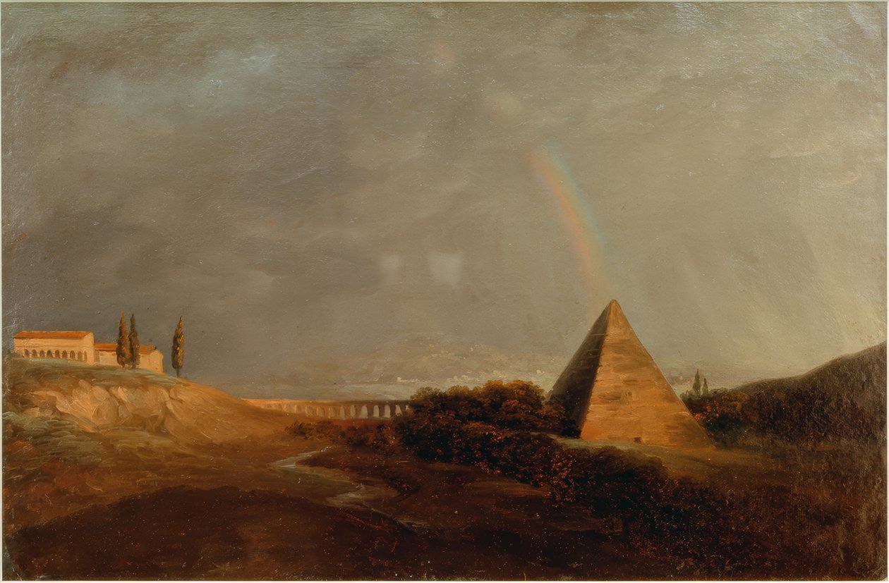Pyramide et arc-en-ciel - Pierre Henri de Valenciennes