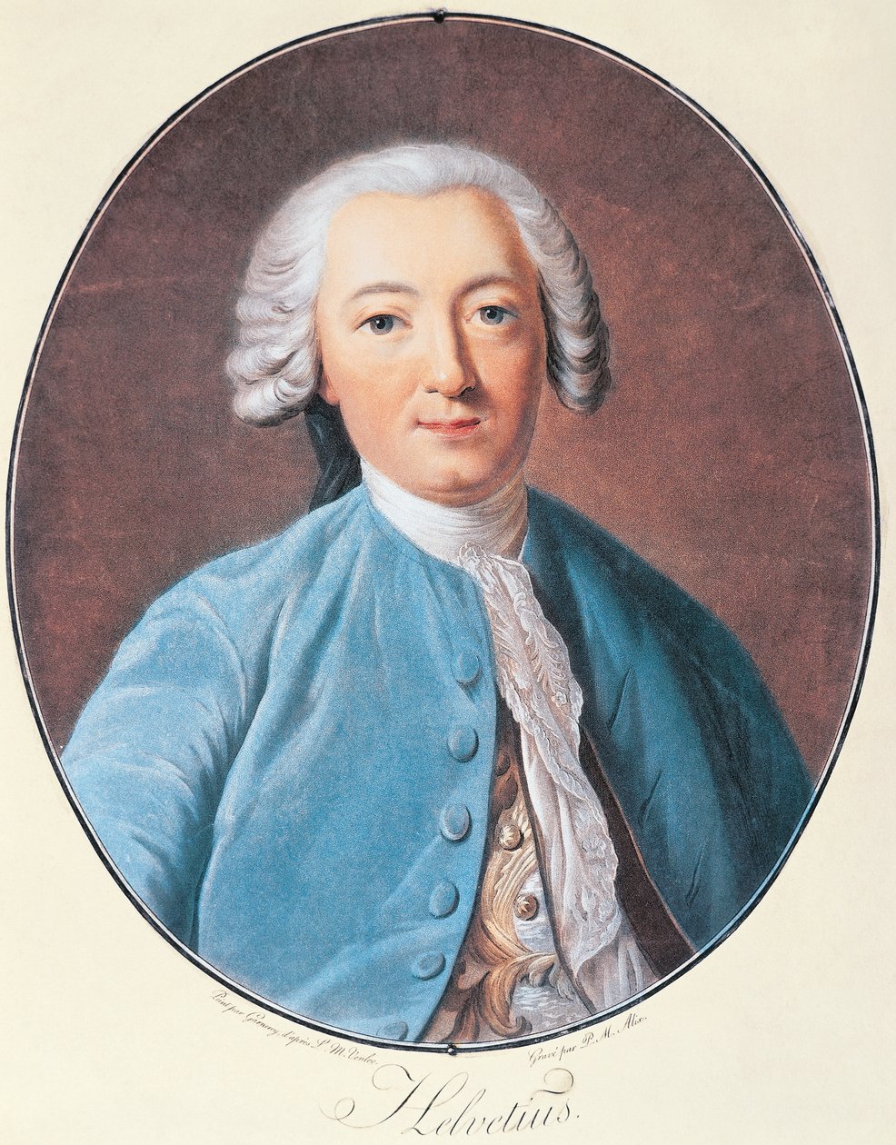 Portrait de Claude Adrien Helvétius - Pierre Michel Alix