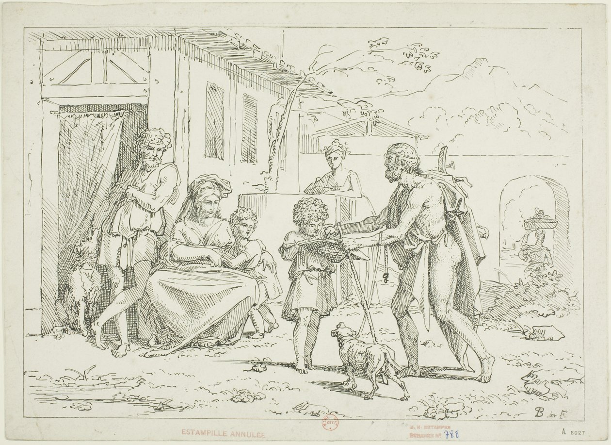 Homère - Pierre Nolasque Bergeret