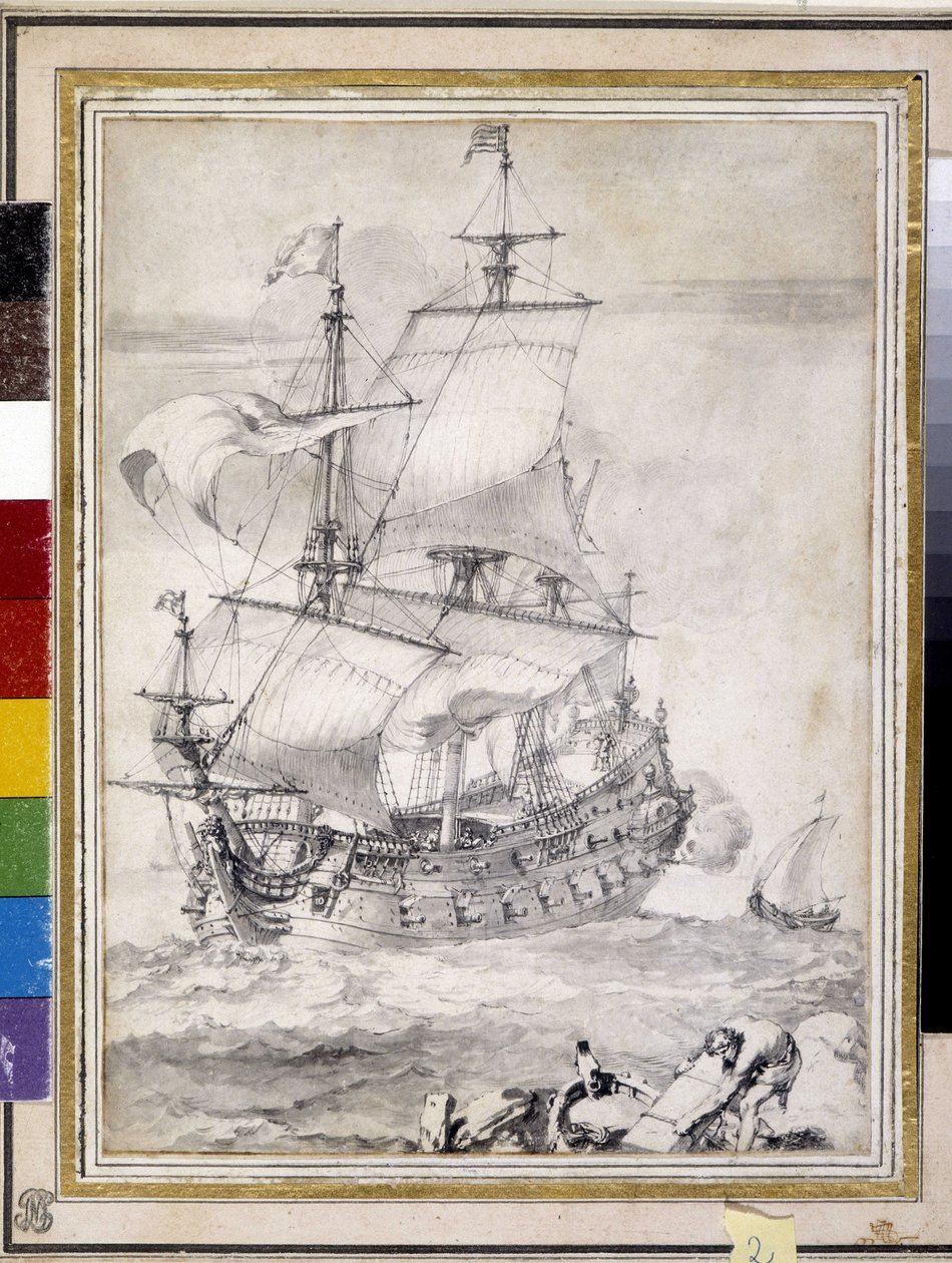 Navire en mer - Pierre Puget
