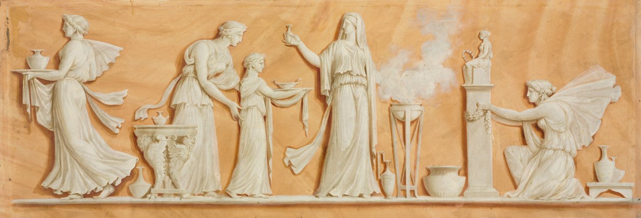 Peinture au-dessus de la porte, années 1790 - Pierre Rousseau