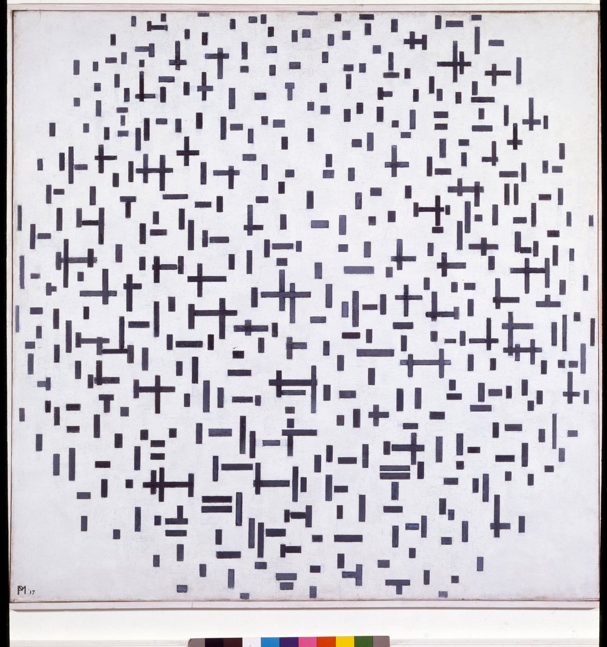 Composition en noir et blanc - Piet Mondrian