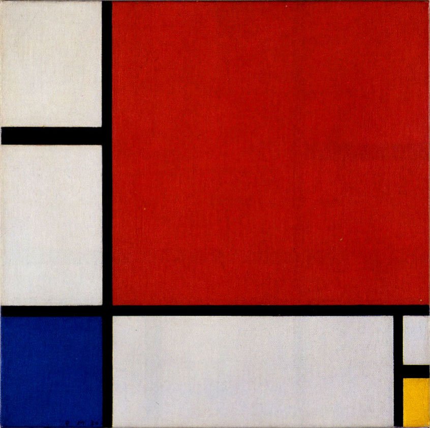 Composition II en Rouge, Bleu et Jaune - Piet Mondrian