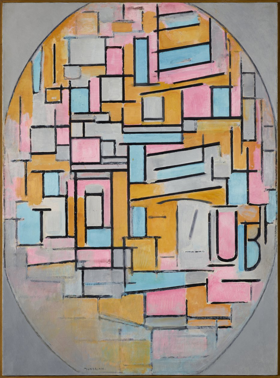Composition en ovale avec plans de couleur 2, 1914 - Piet Mondrian