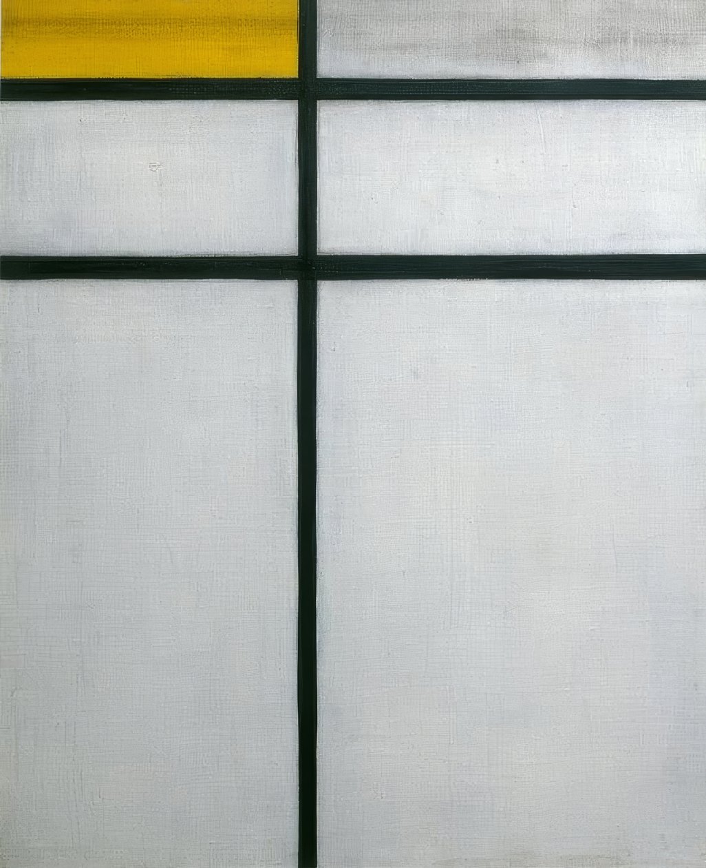 Composition avec jaune - Piet Mondrian