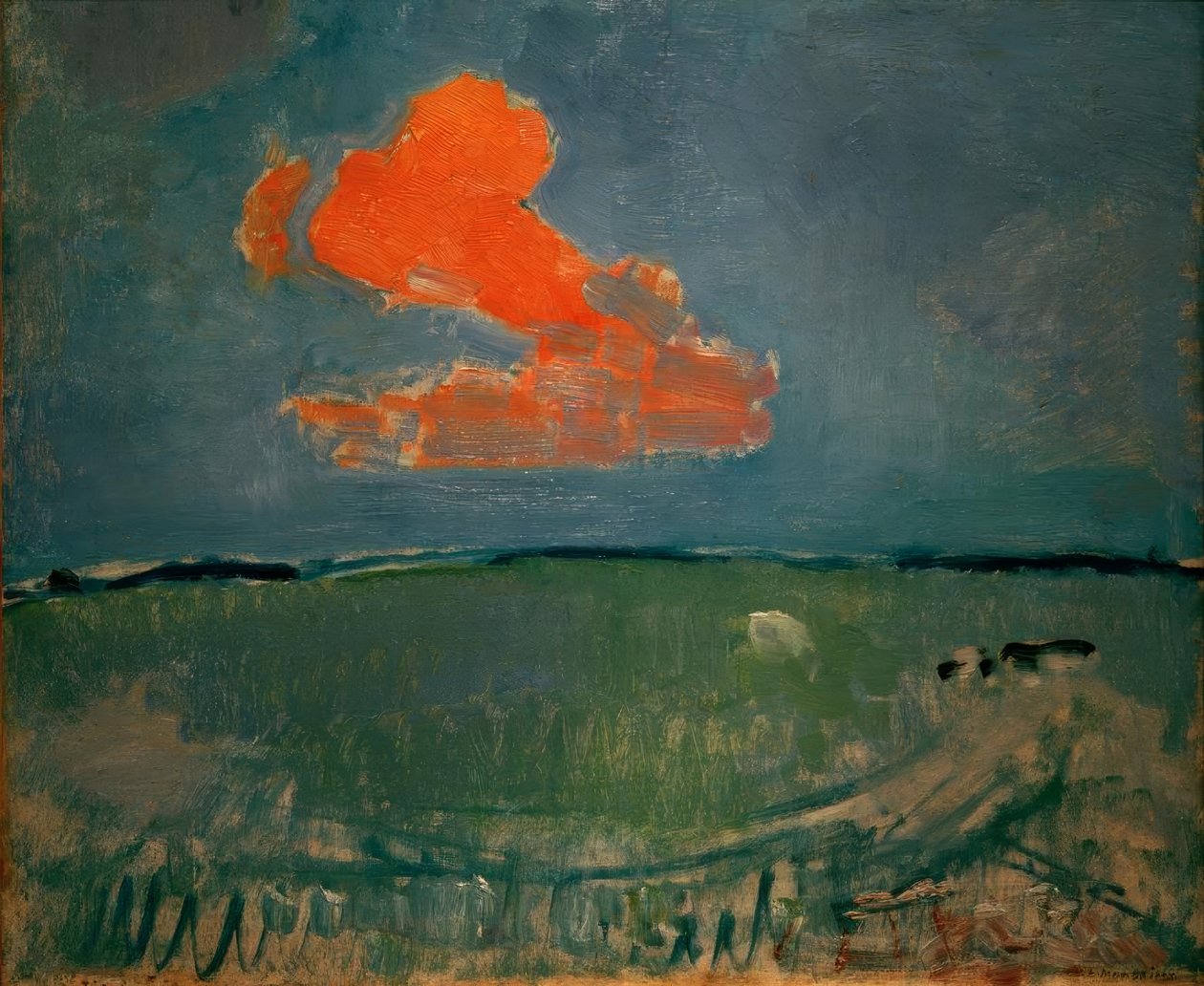 Le nuage rouge - Piet Mondrian