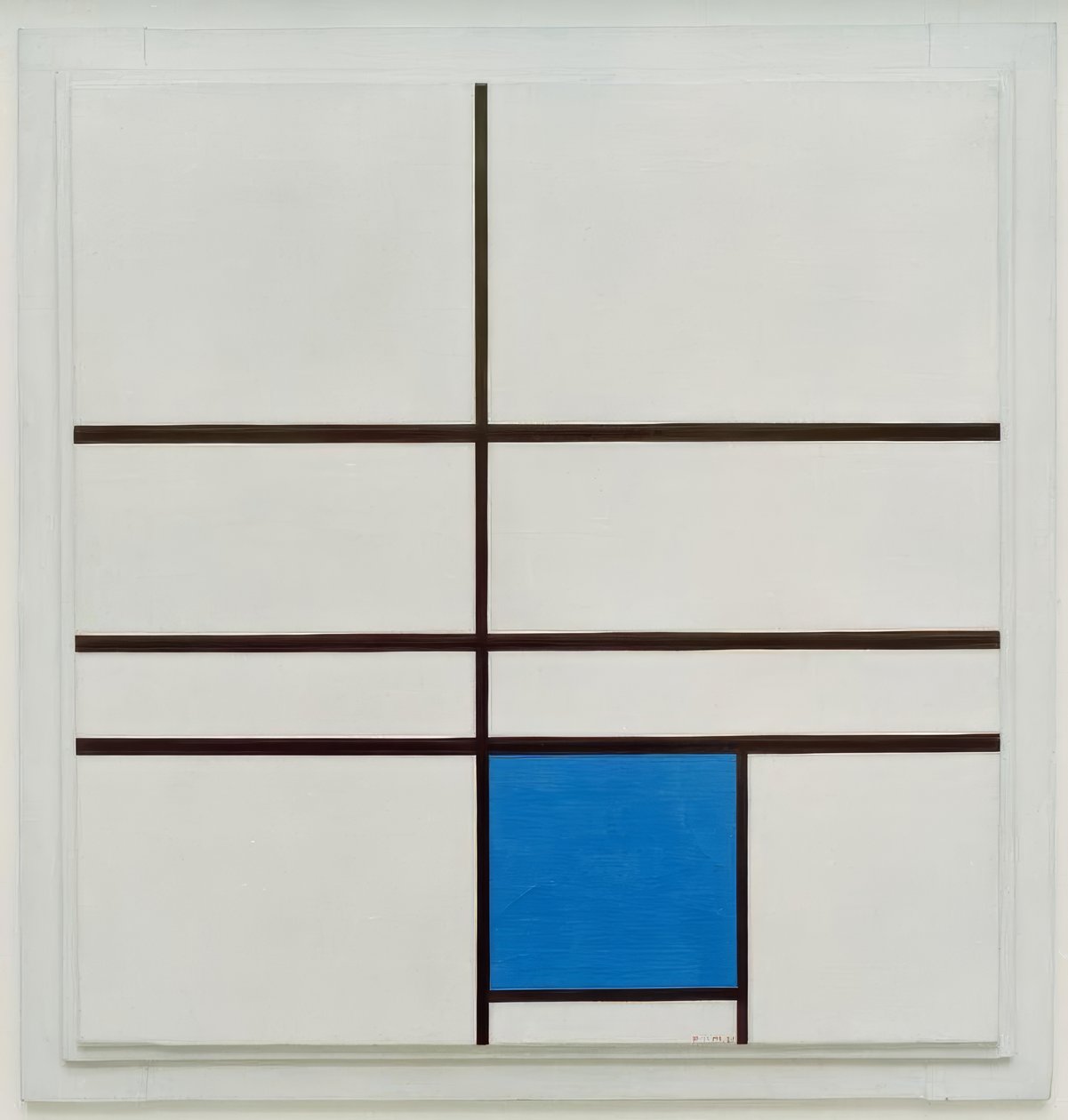 Composition avec bleu - Piet Mondrian