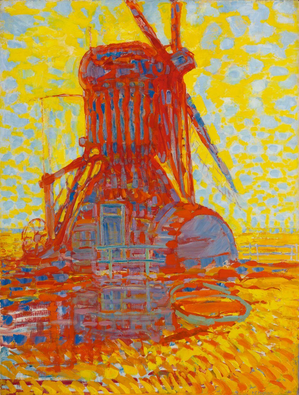Moulin au soleil : Le moulin de Winkel, 1908 - Piet Mondrian