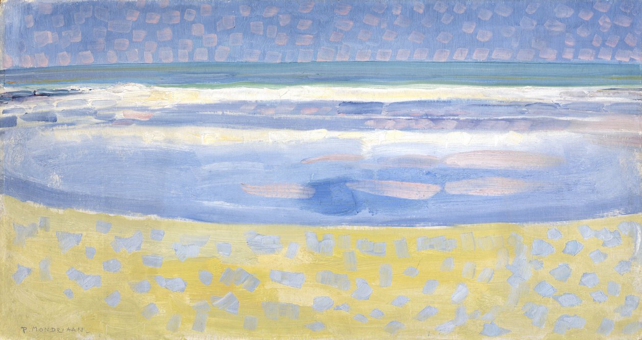 Mer après le Coucher du Soleil - Piet Mondrian